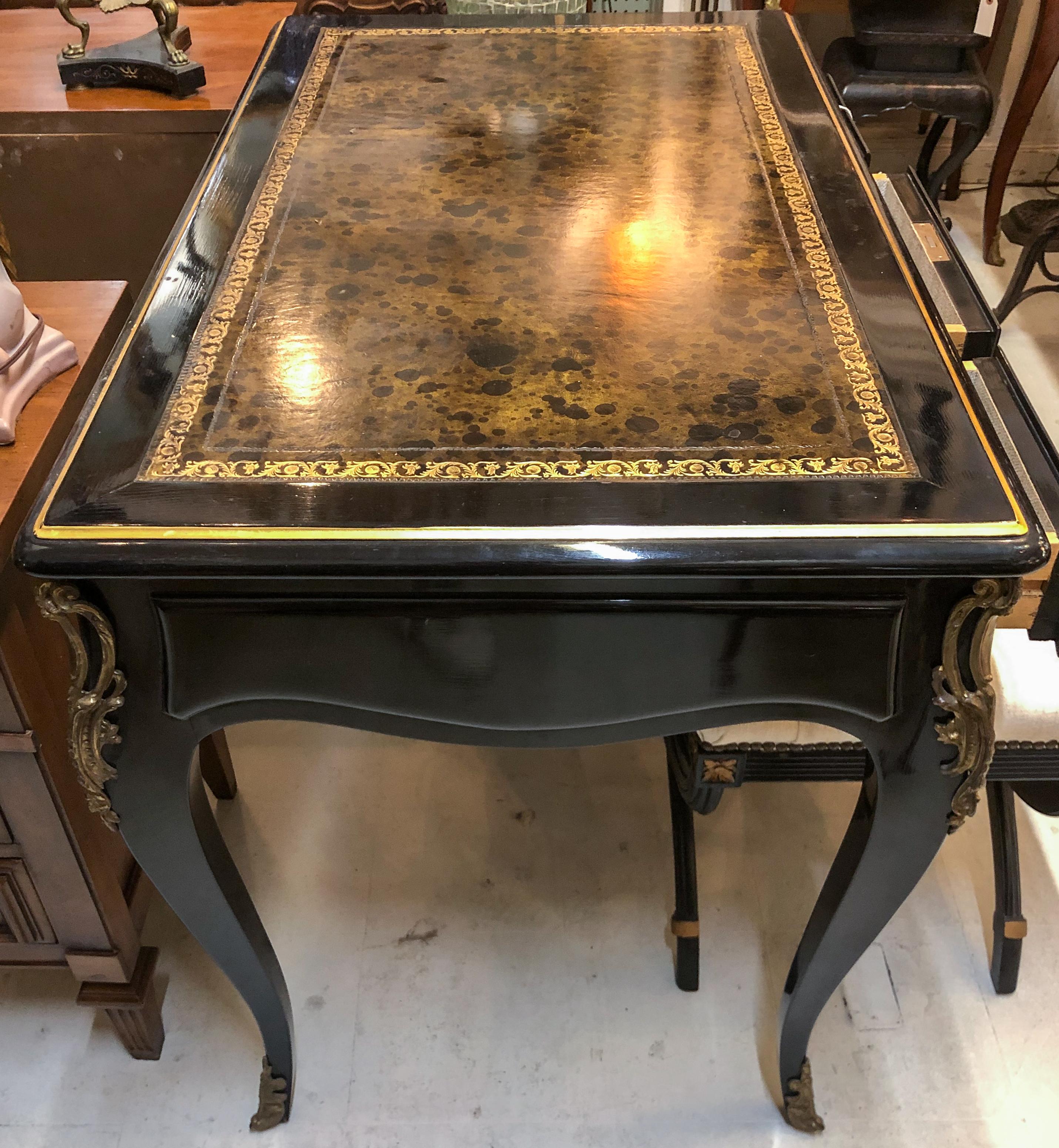 French Louis XV Style Desk / Secretary with Neoclassical Stool