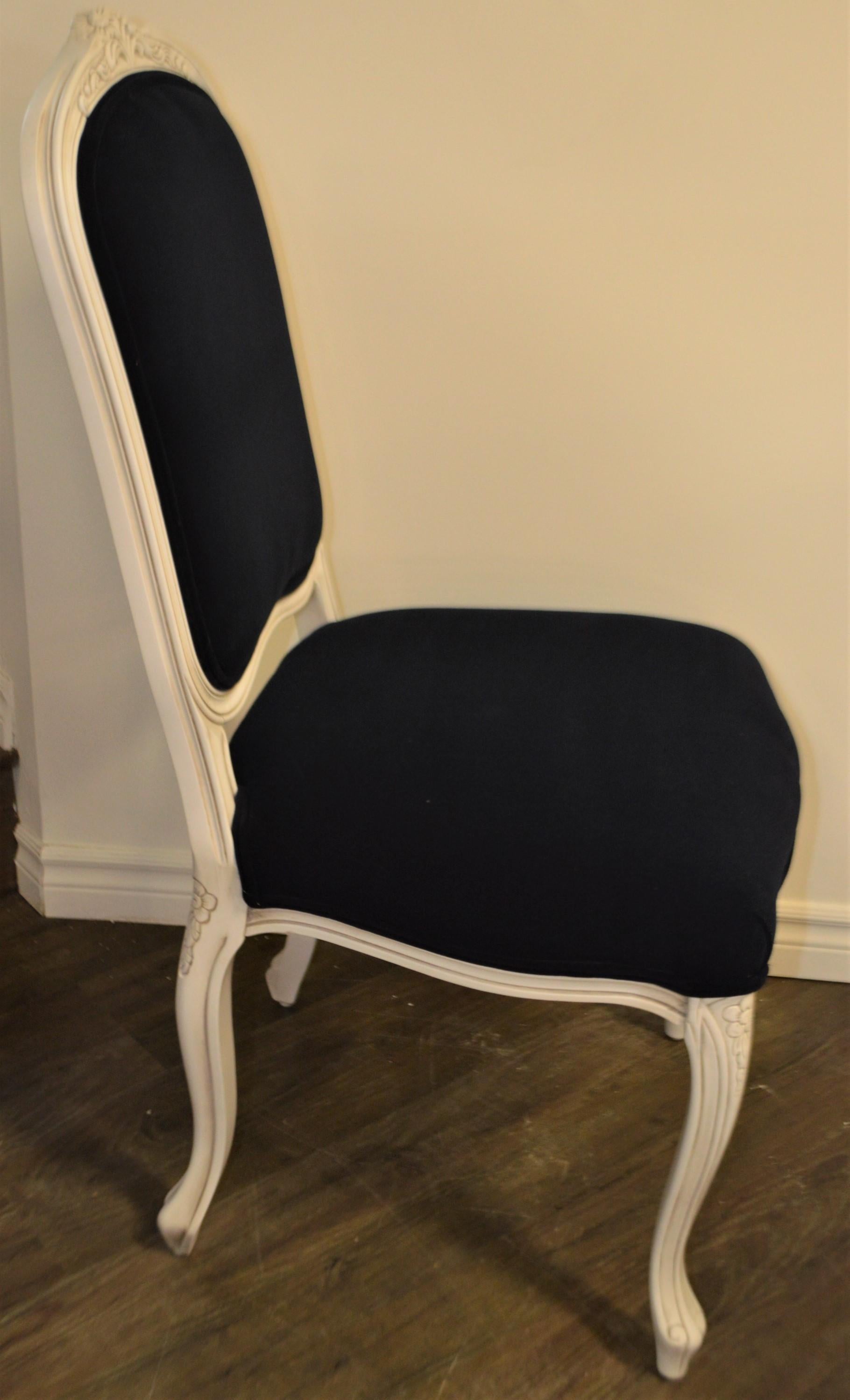 Painted Louis XV Style Dining Chair for custom order For Sale