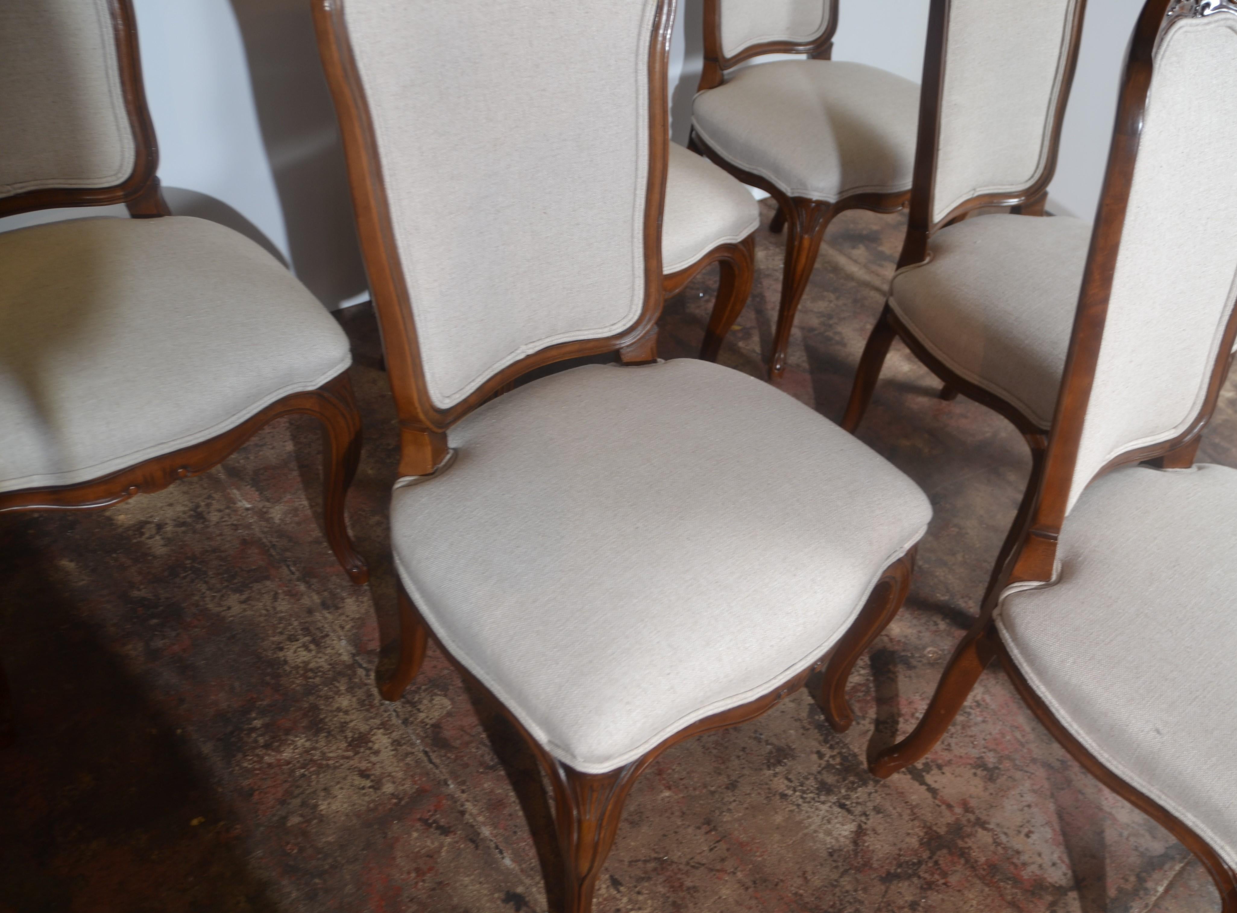 American Louis XV Style Dining Chairs by Kindel Set of 6