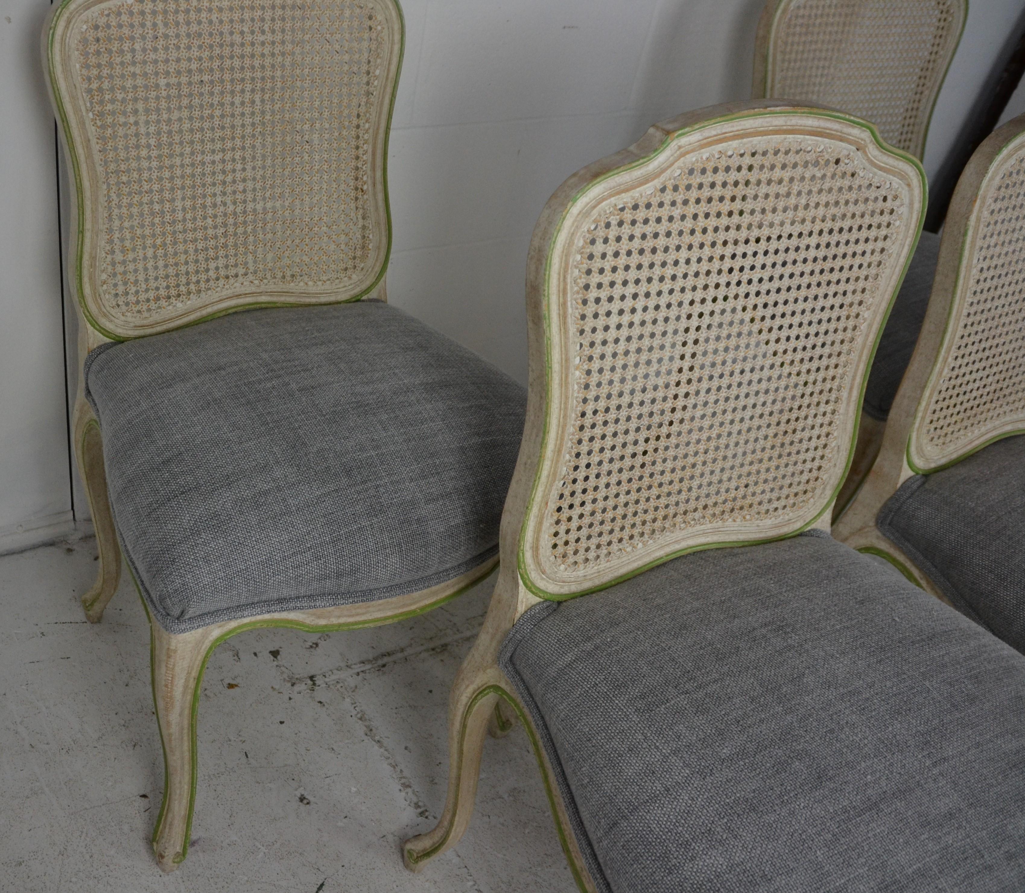 French Louis XV Style Dining Chairs Set of 4