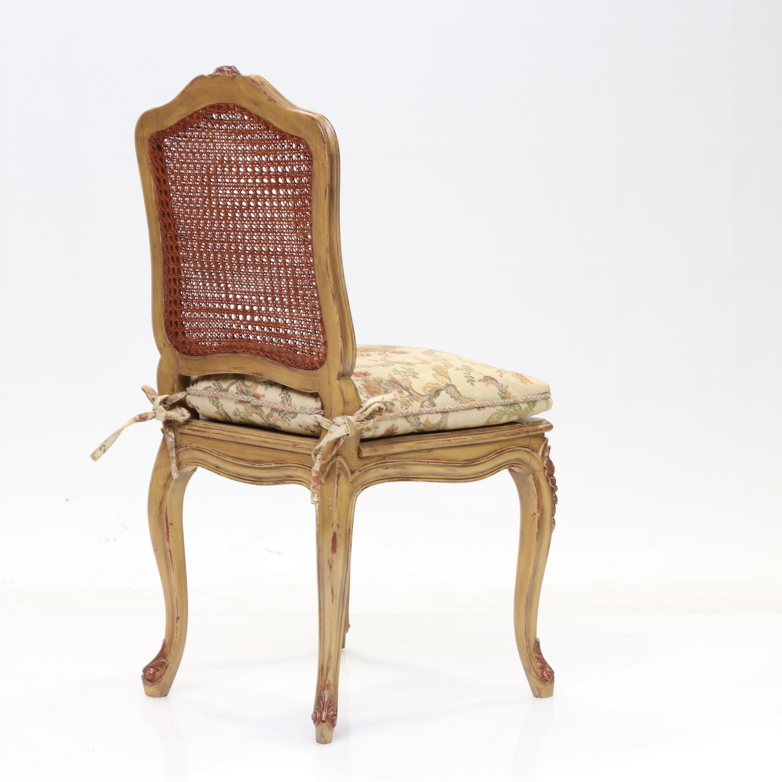 Louis XV Style Dining Chairs Set of 10 In Excellent Condition In Hixson, TN