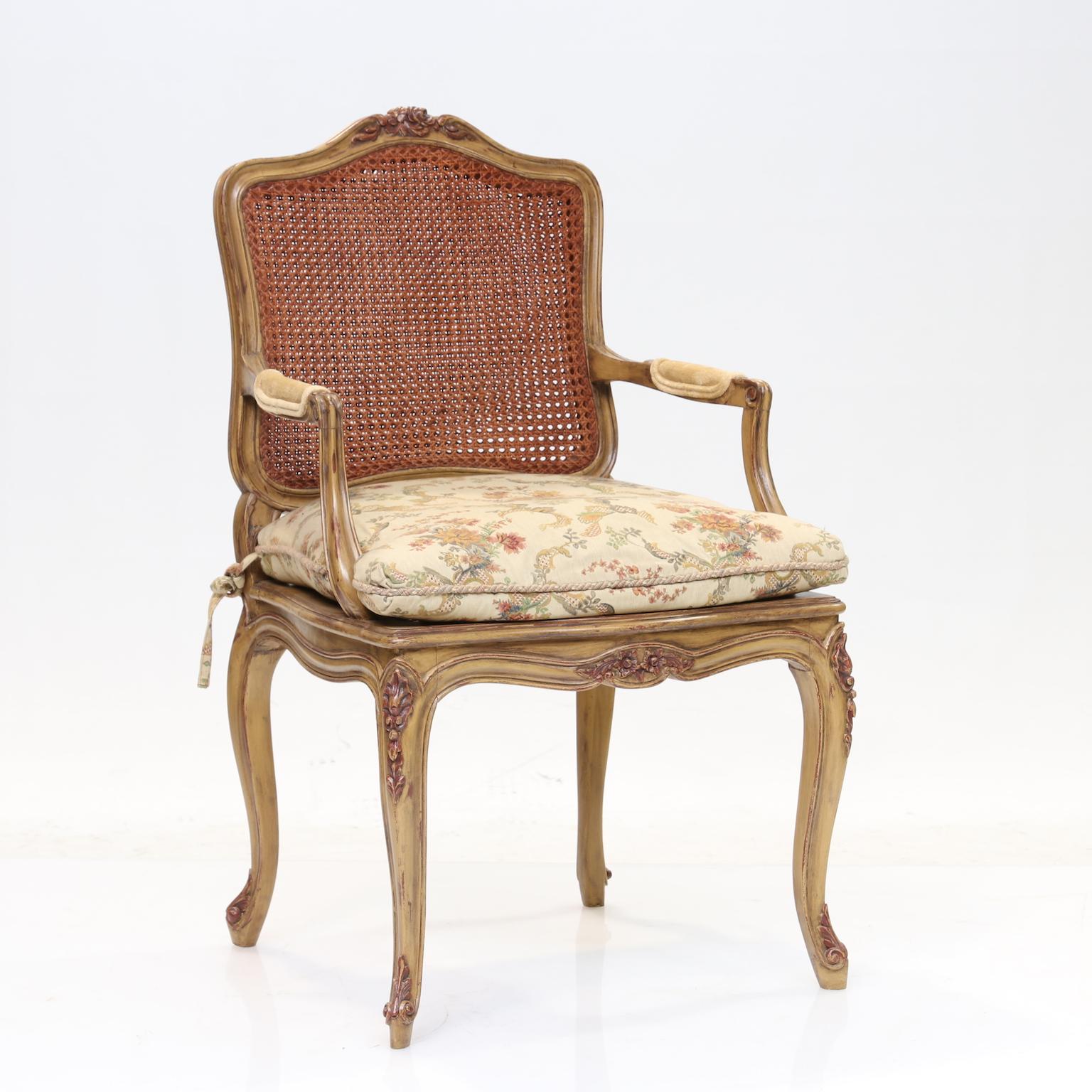 20th Century Louis XV Style Dining Chairs Set of 10