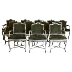 Louis XV Style Dining Chairs Set of 12