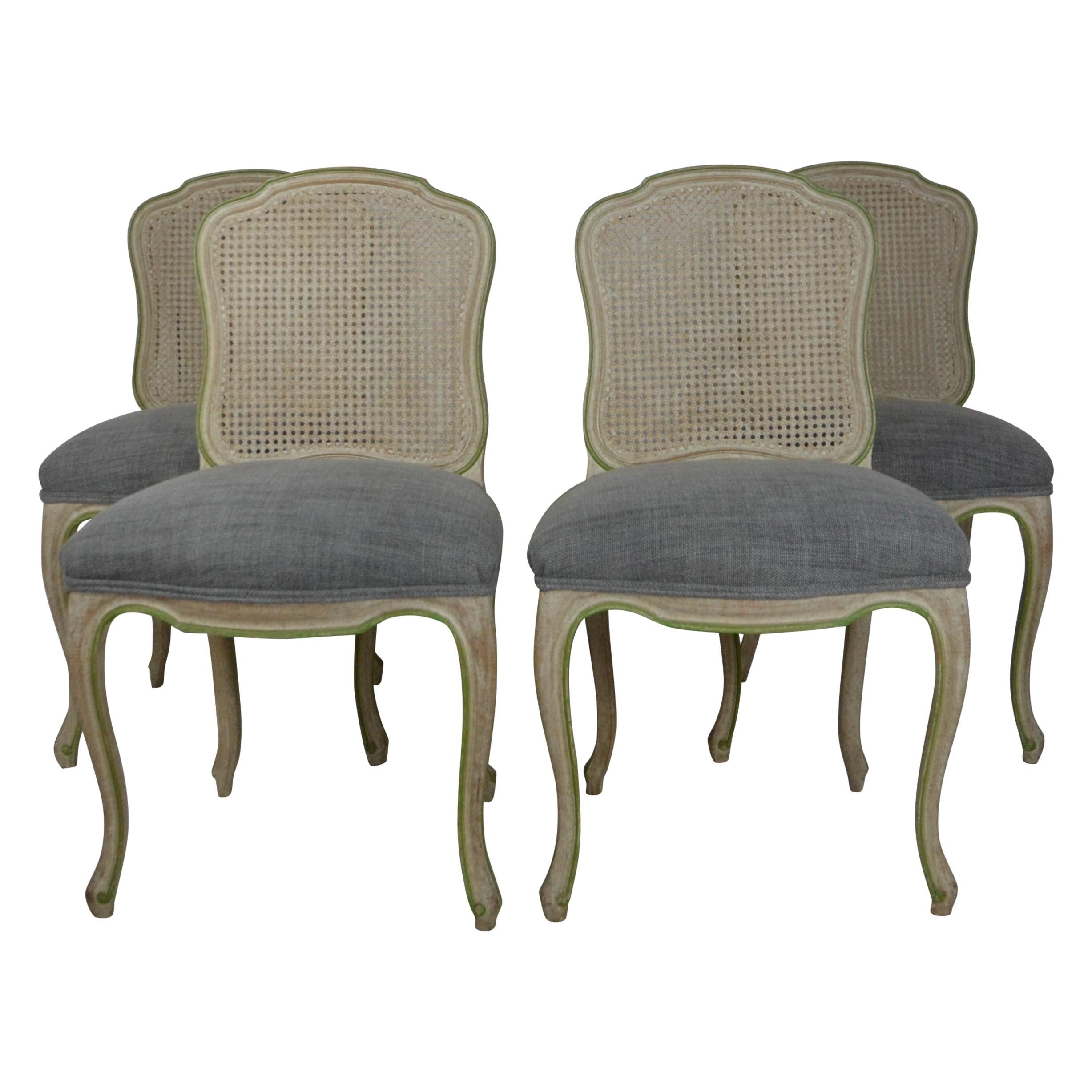 Louis XV Style Dining Chairs Set of 4