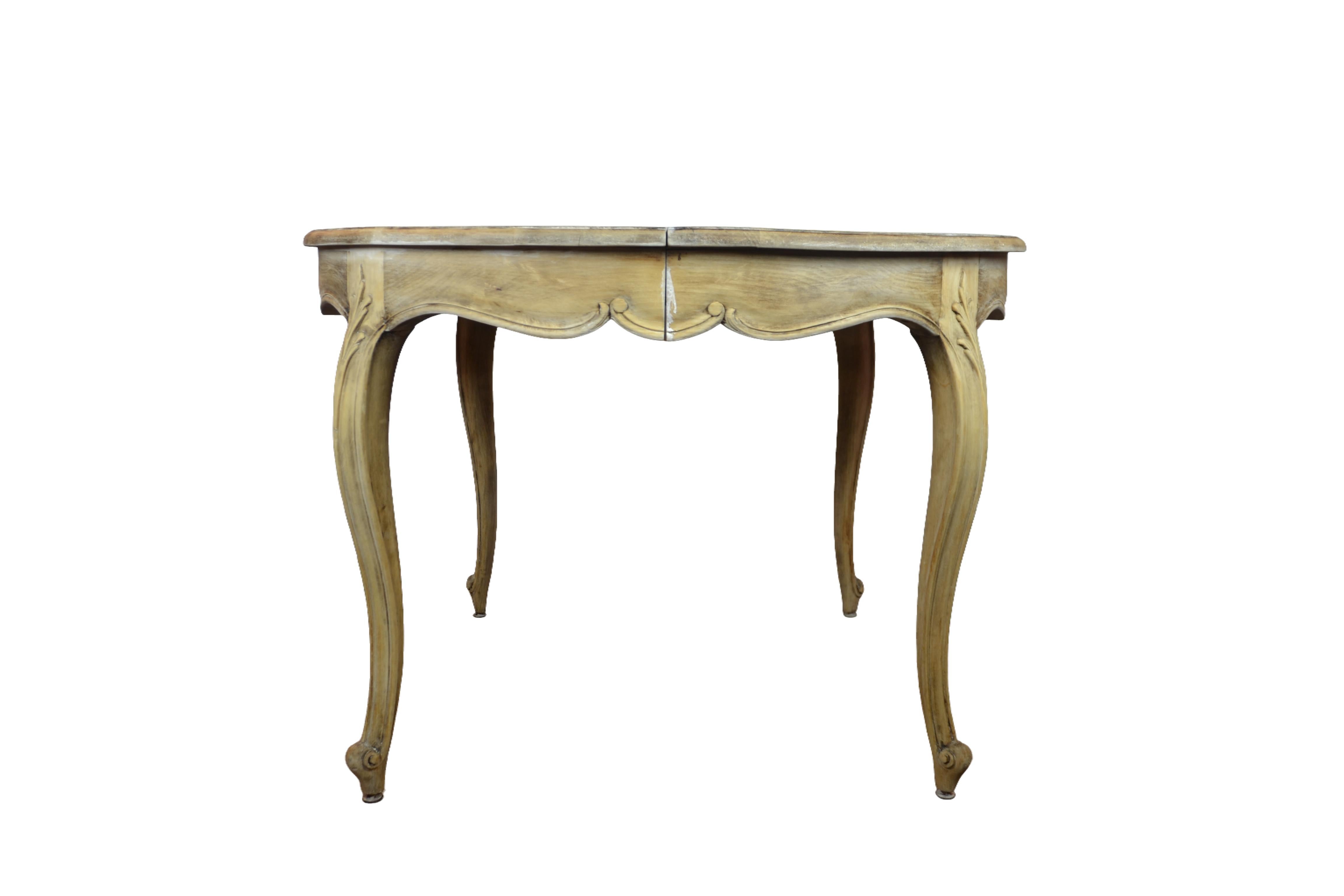 Wood Louis XV Style Dining Table