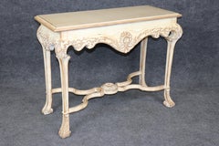 Louis XV Style Distressed Painted Console Table
