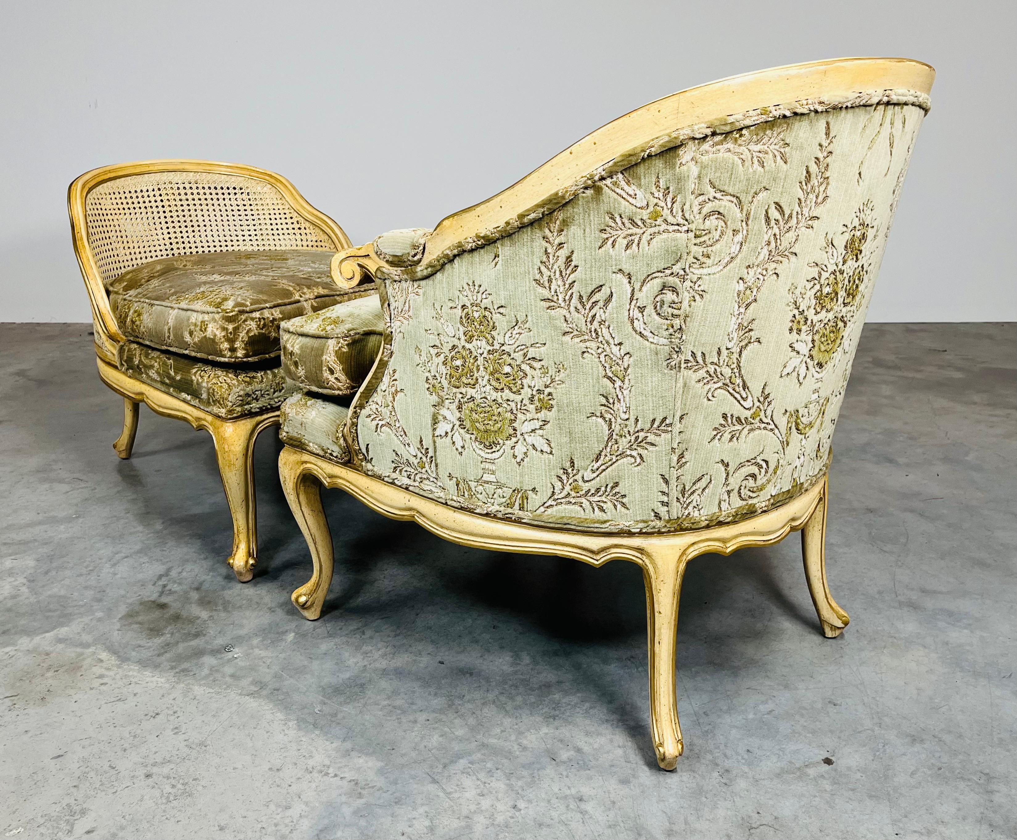 Chaise longue Brisee estilo Luis XV en Bueno estado para la venta en Southampton, NJ
