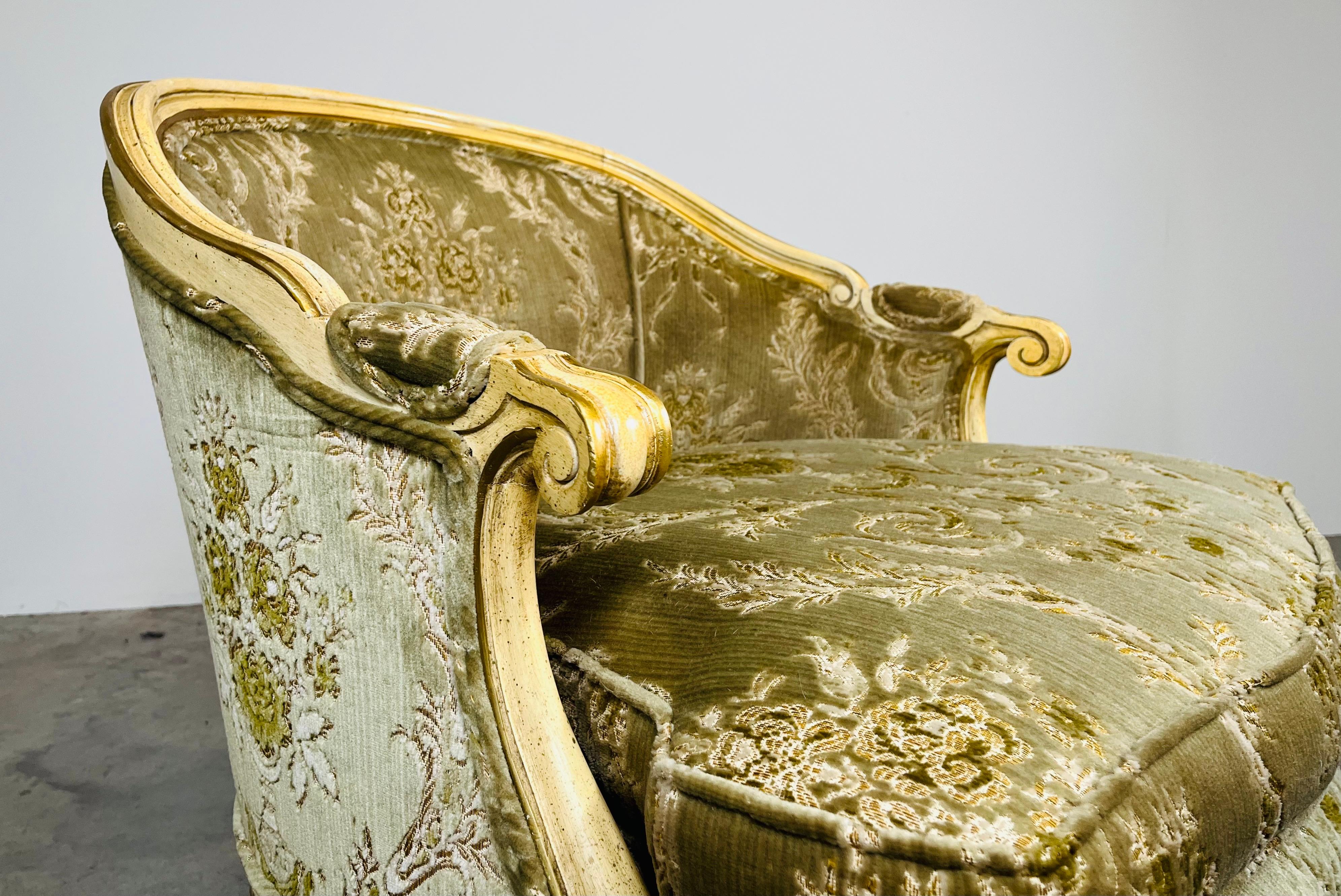 Chaise longue Brisee estilo Luis XV siglo XX en venta