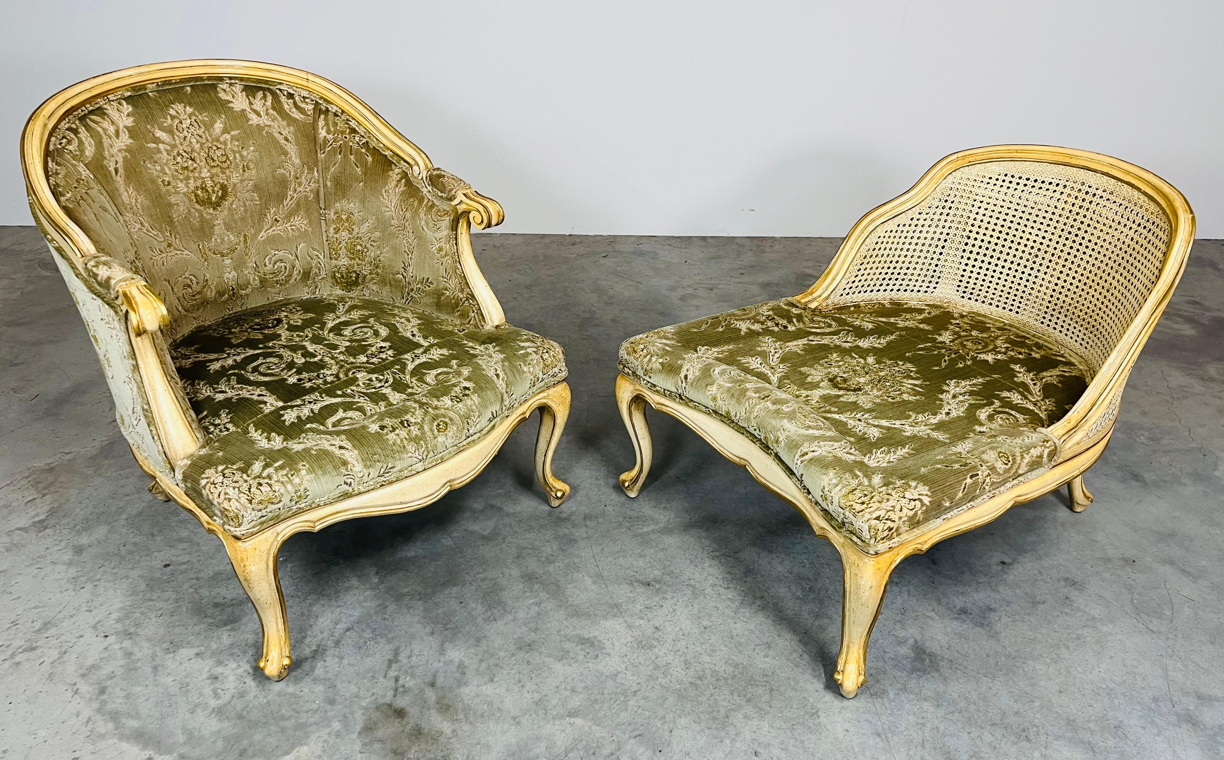 Chaise longue Brisee estilo Luis XV en venta 2