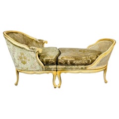 Chaise Lounge Duchesse Brisee in stile Luigi XV