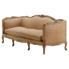 Antique Louis XV style even arm sofa C 1910