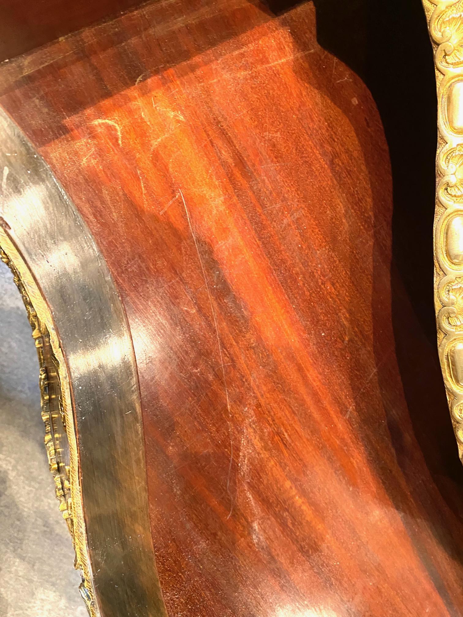 Louis XV Style Extensively Inlaid Marquetry Center Table For Sale 12