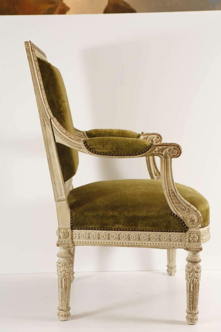 Milieu du XXe siècle Fauteuils de style Louis XV inspirés du mobilier de Marie-Antoinette en vente