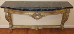 Louis XV Stil Faux Marmor Gold Konsolentisch zugeschrieben Maison Jansen