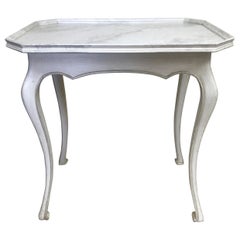 Vintage Louis XV Style Faux Painted Side Table