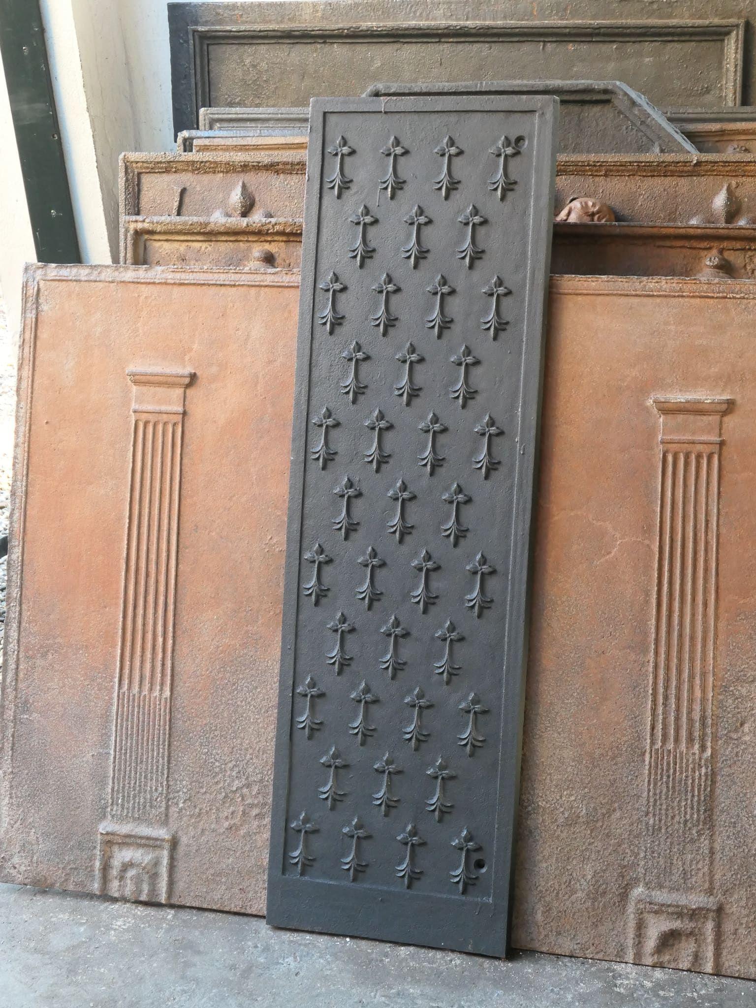 French Louis XV Style Fireback / Backsplash, 20th Century For Sale