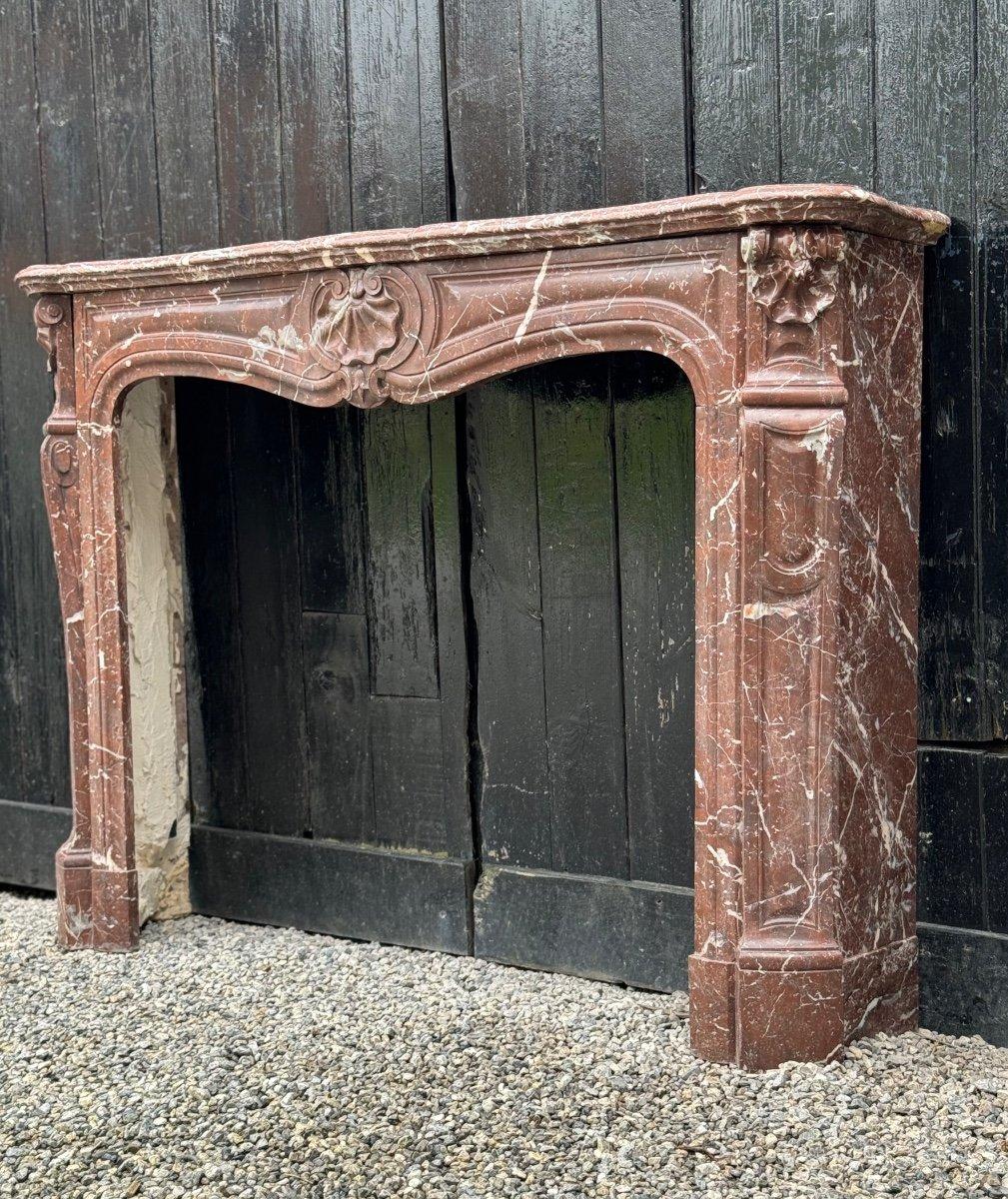 Cheminée de style Louis XV en marbre Rance, vers 1880 en vente 5
