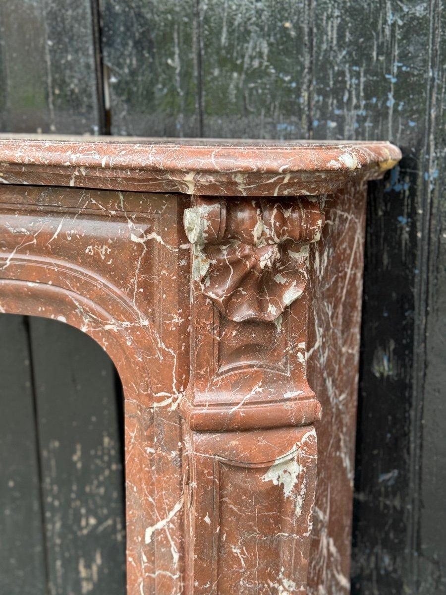 Cheminée de style Louis XV en marbre Rance, vers 1880 en vente 3