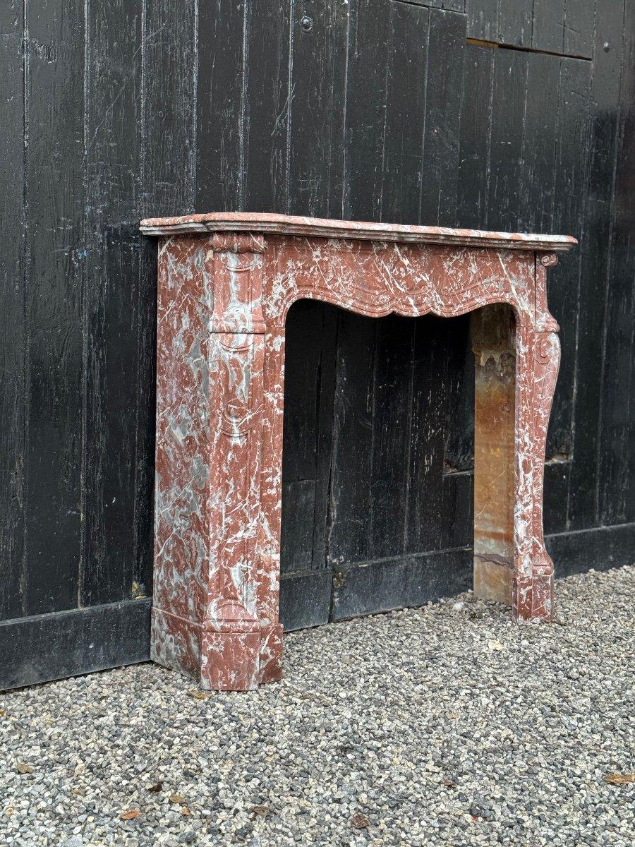 Louis XV Style Fireplace In Rance Marble Circa 1900 For Sale 1