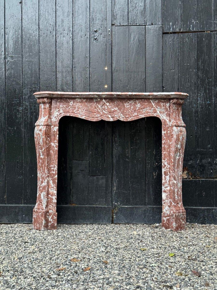 Louis XV Style Fireplace In Rance Marble Circa 1900 For Sale 3