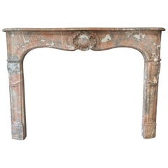 LOUIS XV-Style FIREPLACE Soft-toned Saint Rémy Marble