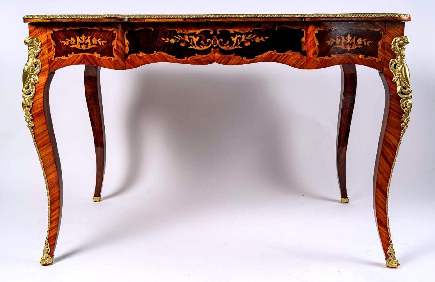 Louis XV Style Flat Desk In Good Condition In Saint-Ouen, FR