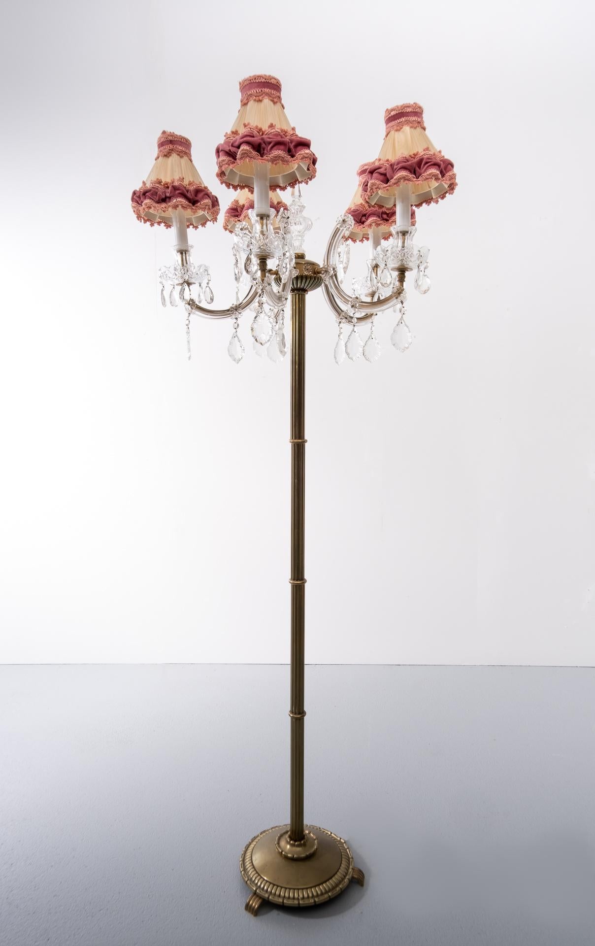 Louis XV Style Floor Lamp, 1960s, France For Sale 5
