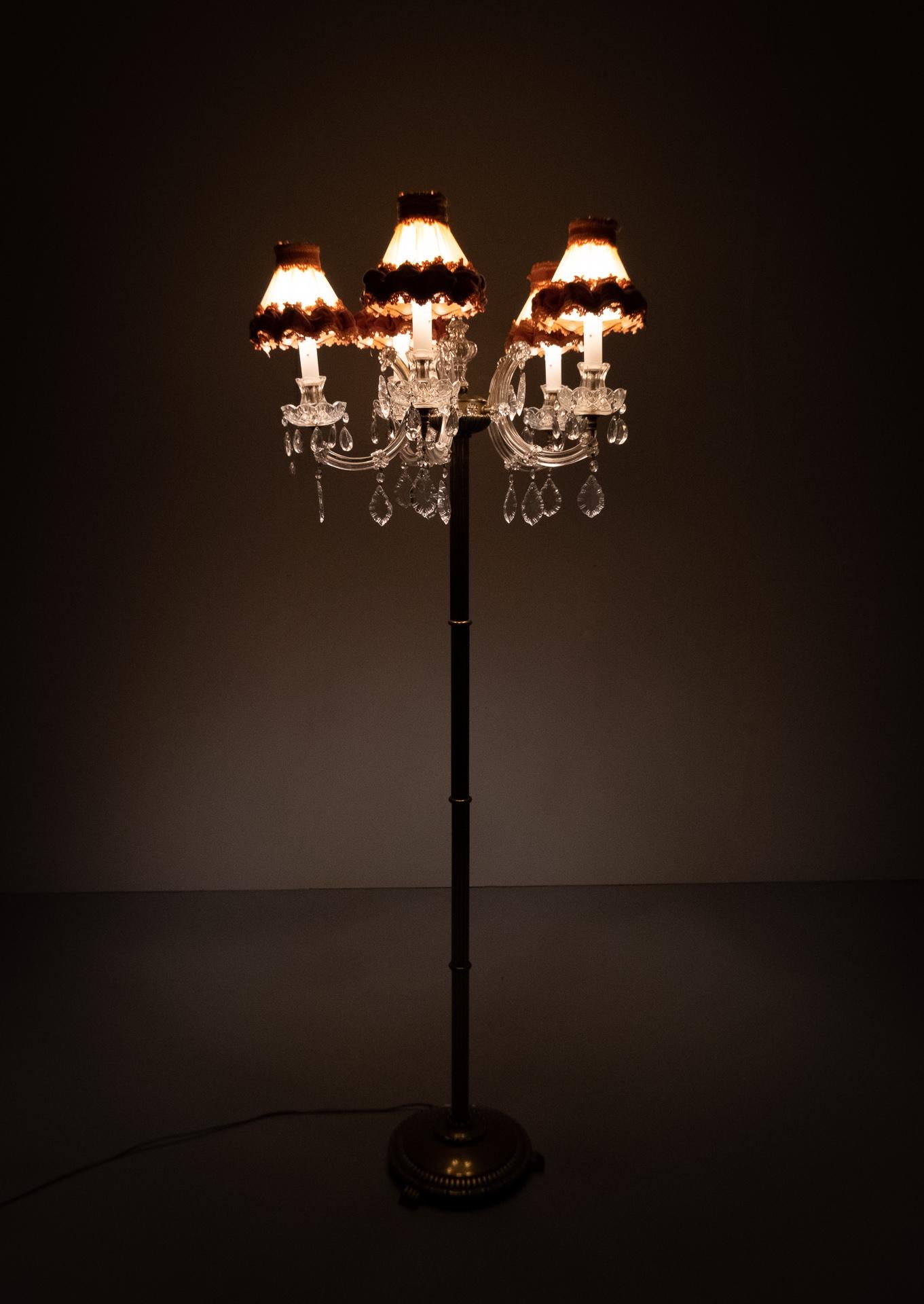 Louis XV Style Floor Lamp, 1960s, France For Sale 7