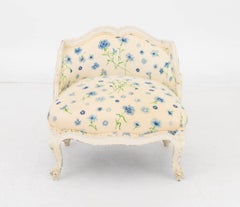Louis XV Style Floral Upholstered Child's Bergere