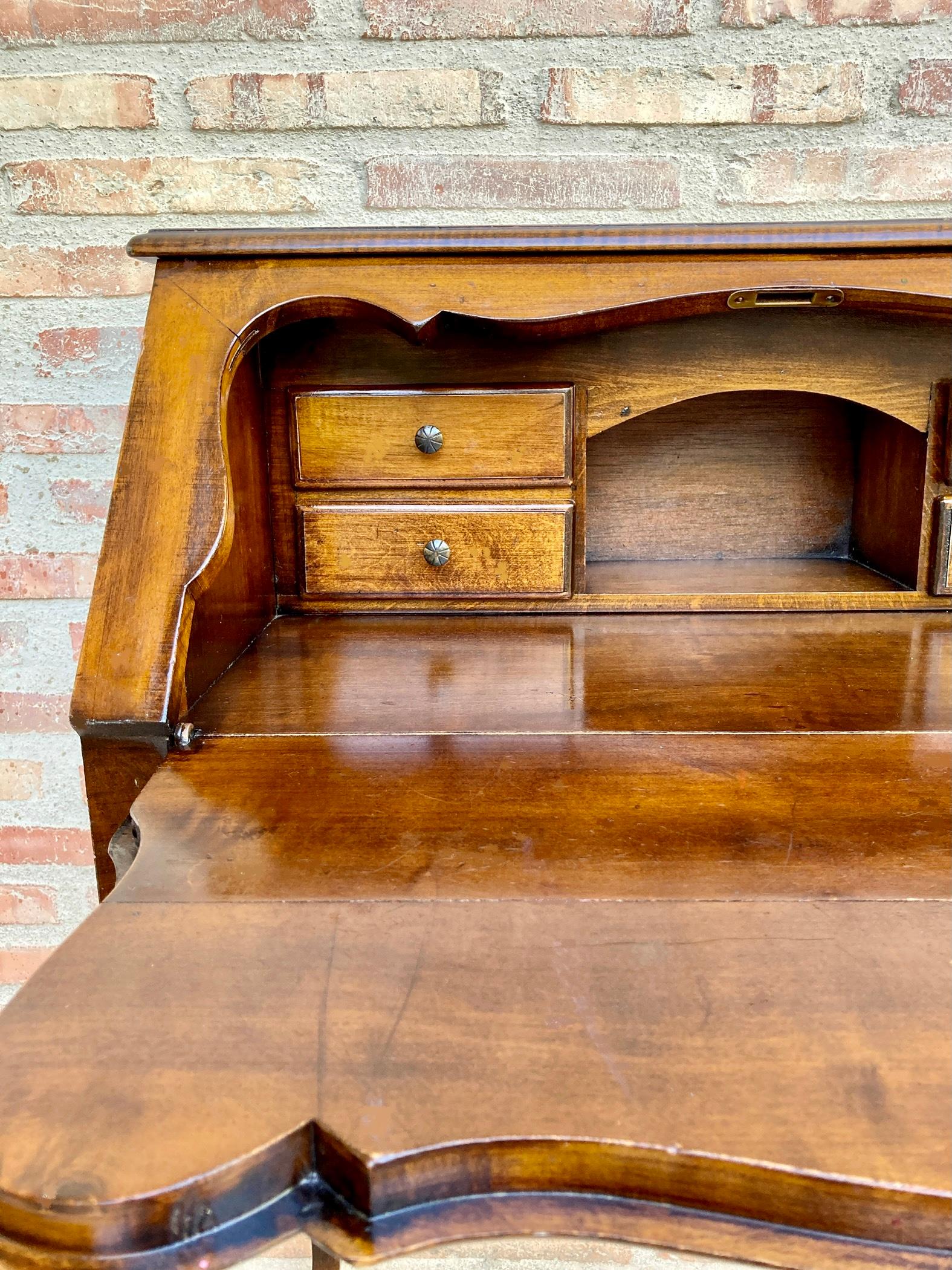 20th Century Louis XV Style Folding Desk with One Drawer, 1950 For Sale