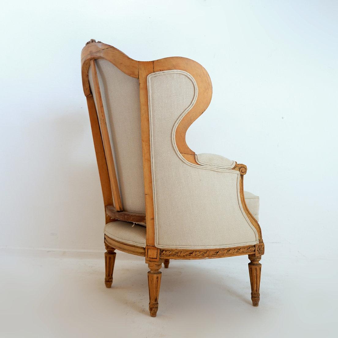 Bergère française à ailes de style Louis XV - 20ème en vente 6