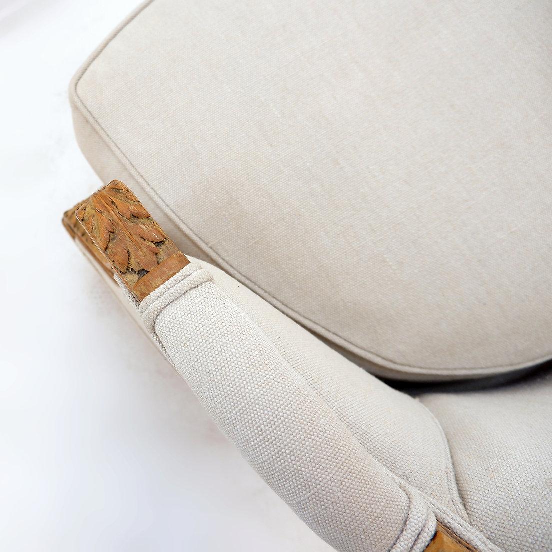 Bergère française à ailes de style Louis XV - 20ème en vente 7
