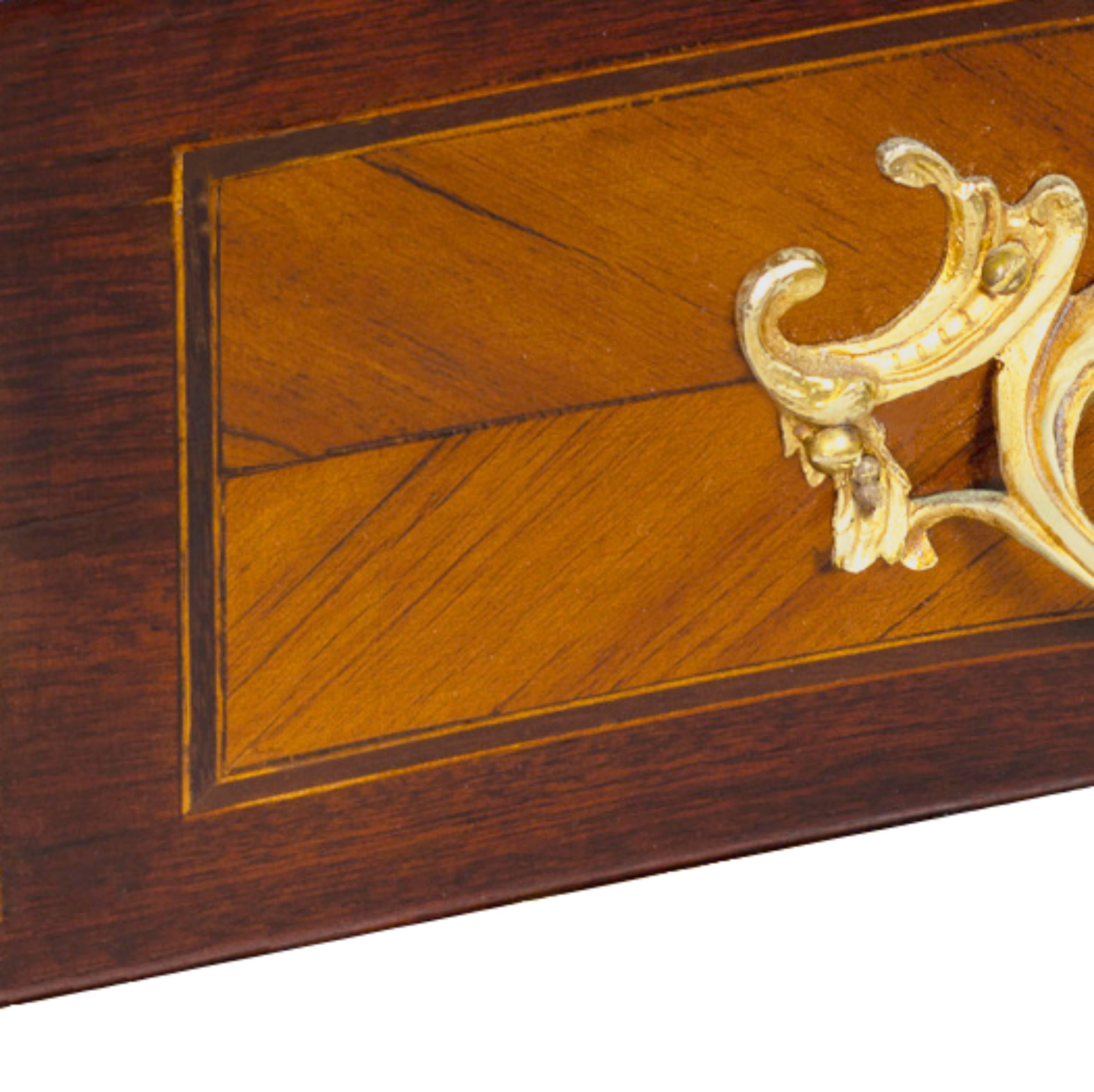 Marquetry Louis XV Style French Chest of Drawers, 20th Century For Sale
