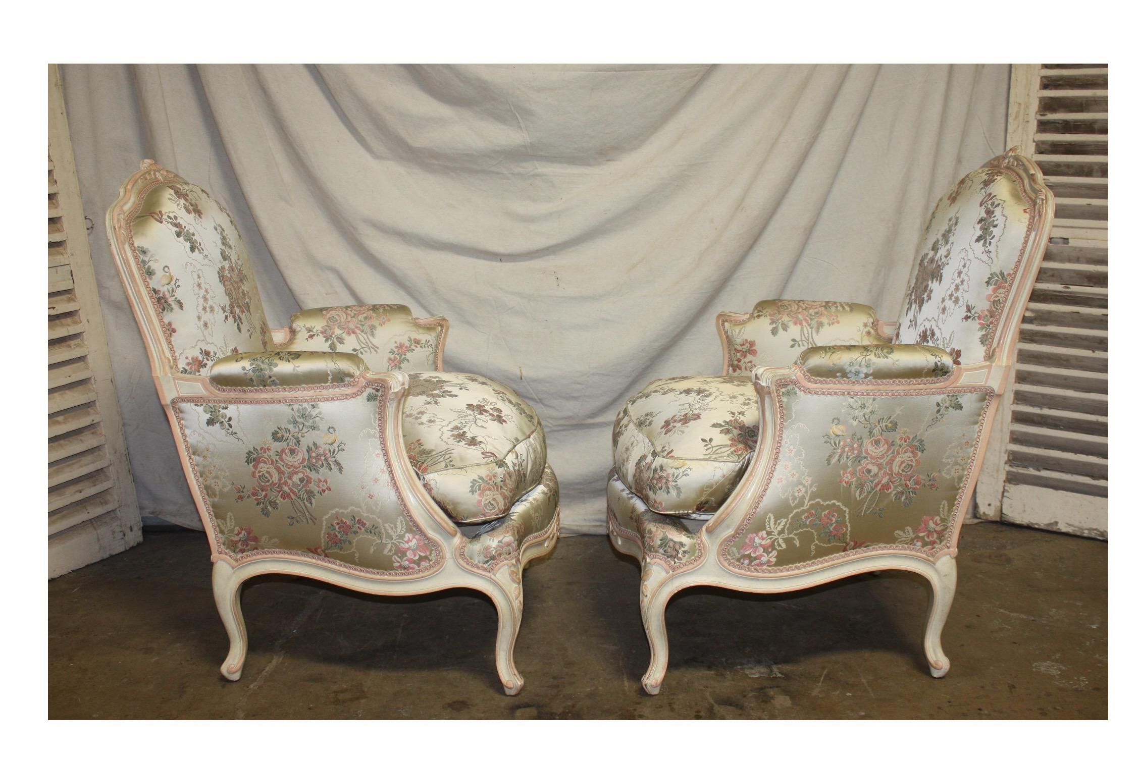 Louis XV Style French Club Chairs 4