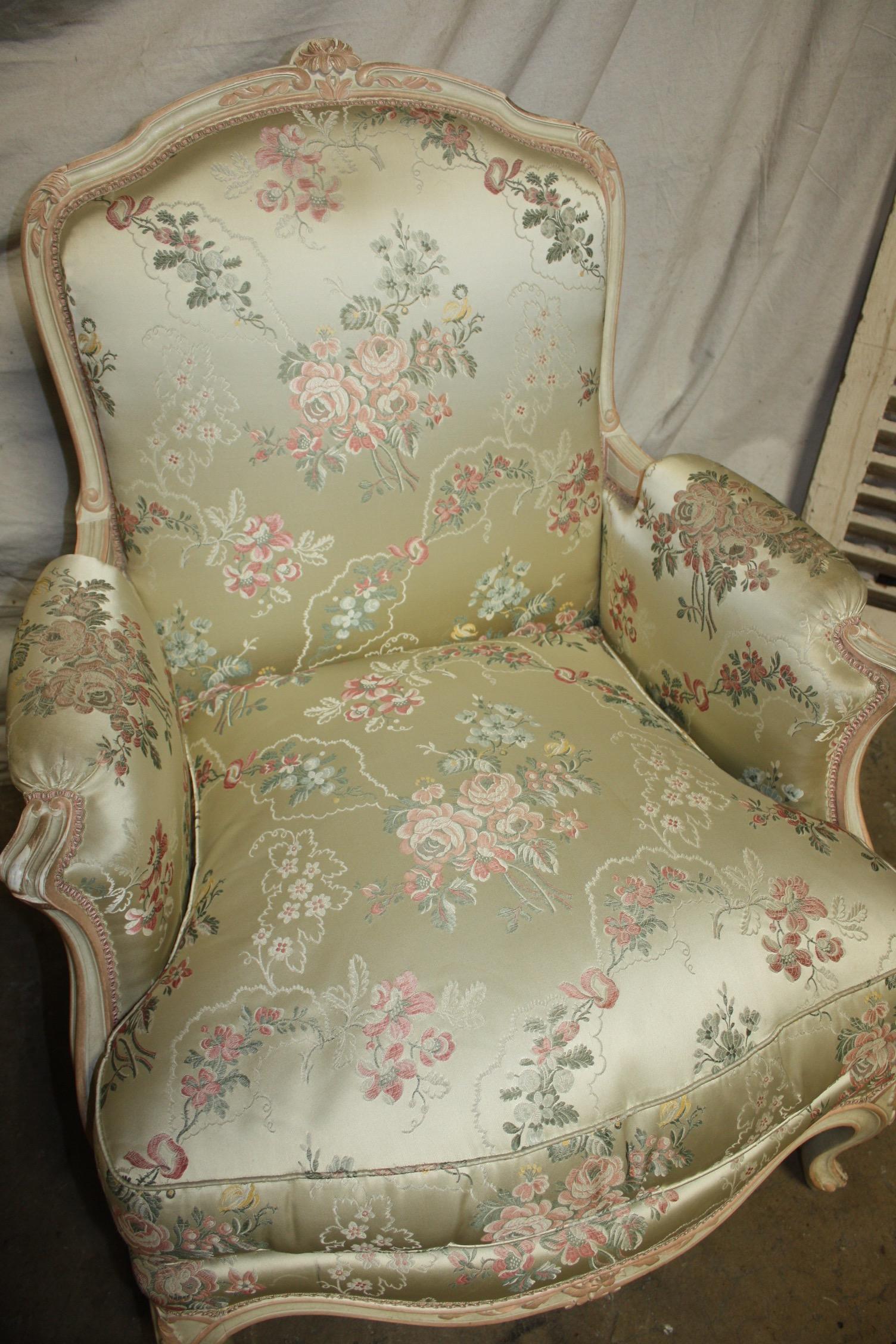 Louis XV Style French Club Chairs 8