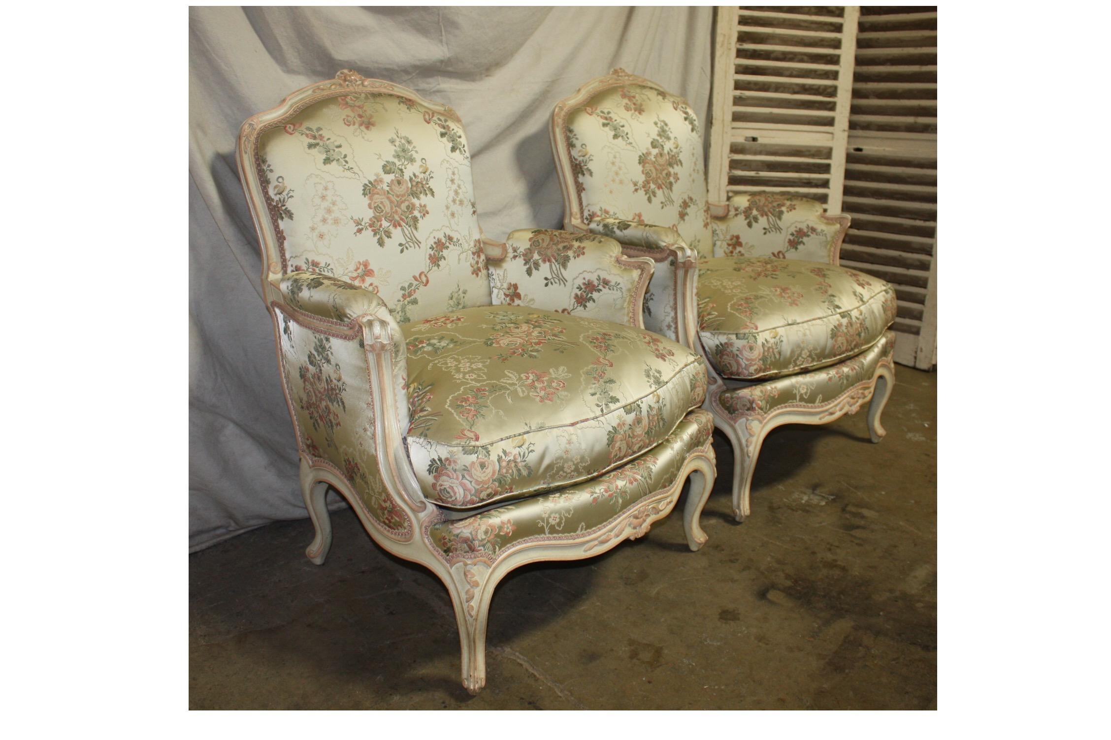 20th Century Louis XV Style French Club Chairs