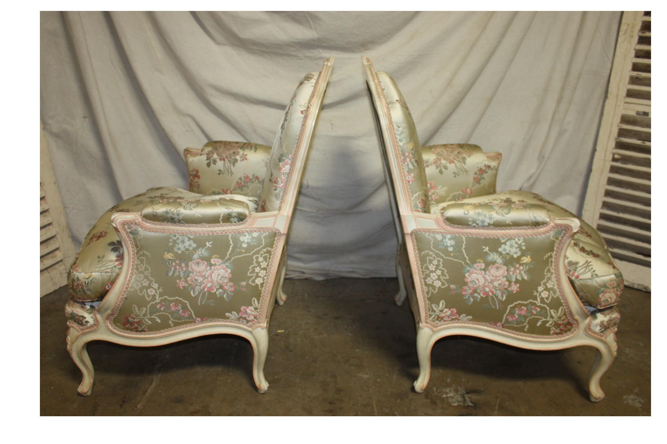 Louis XV Style French Club Chairs 2