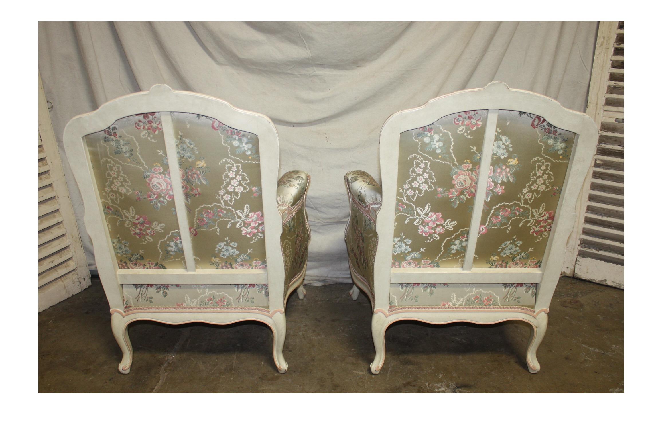 Louis XV Style French Club Chairs 3