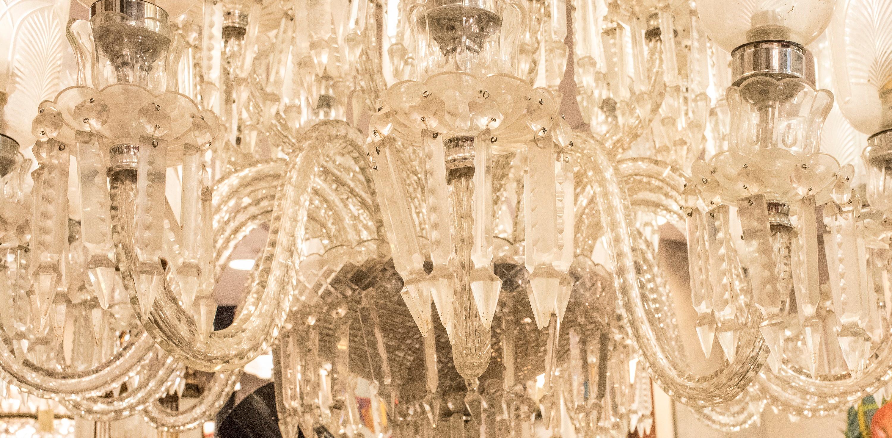Louis XV Style French Crystal Carved Chandelier 6
