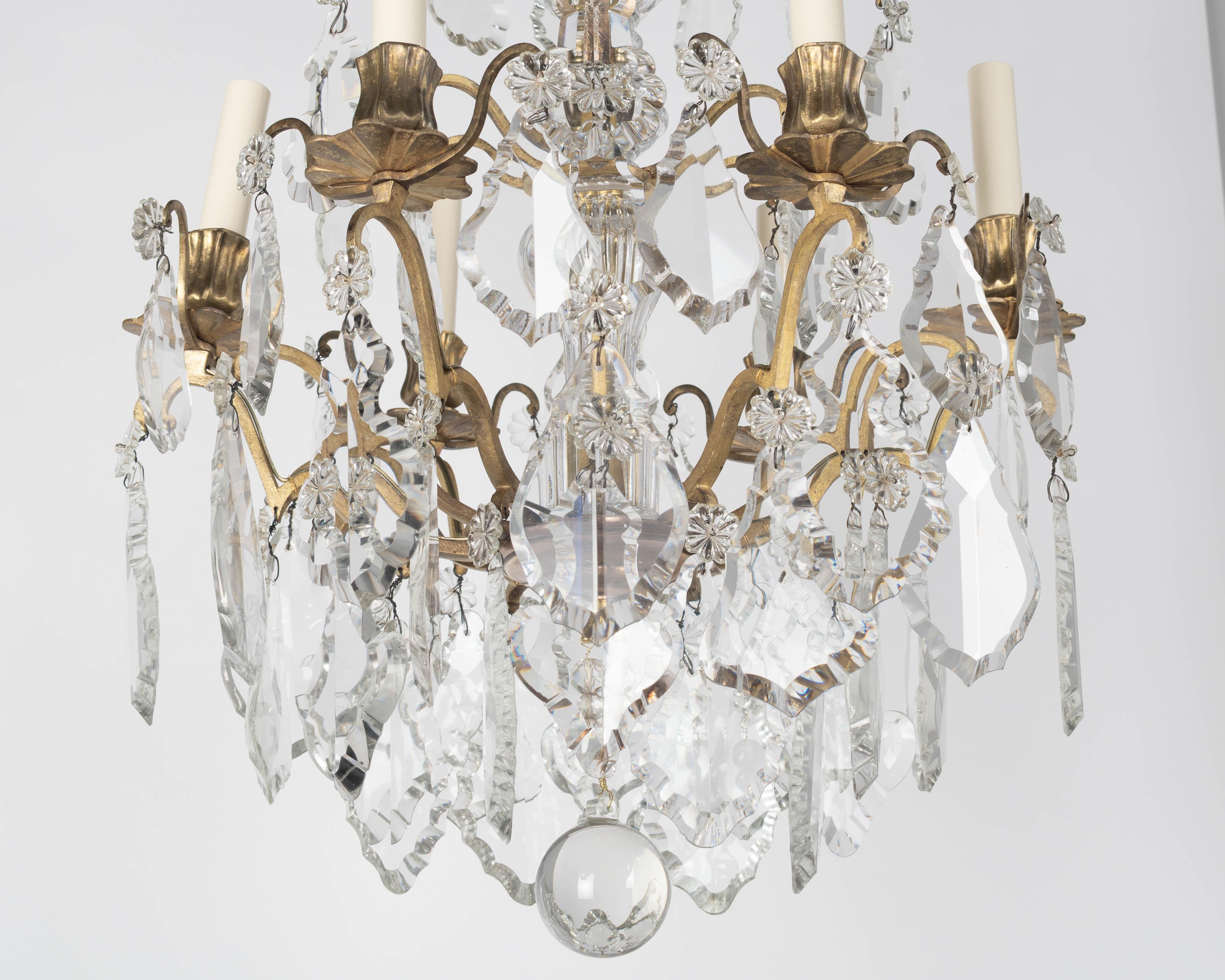 Lustre en cristal français de style Louis XV en vente 3
