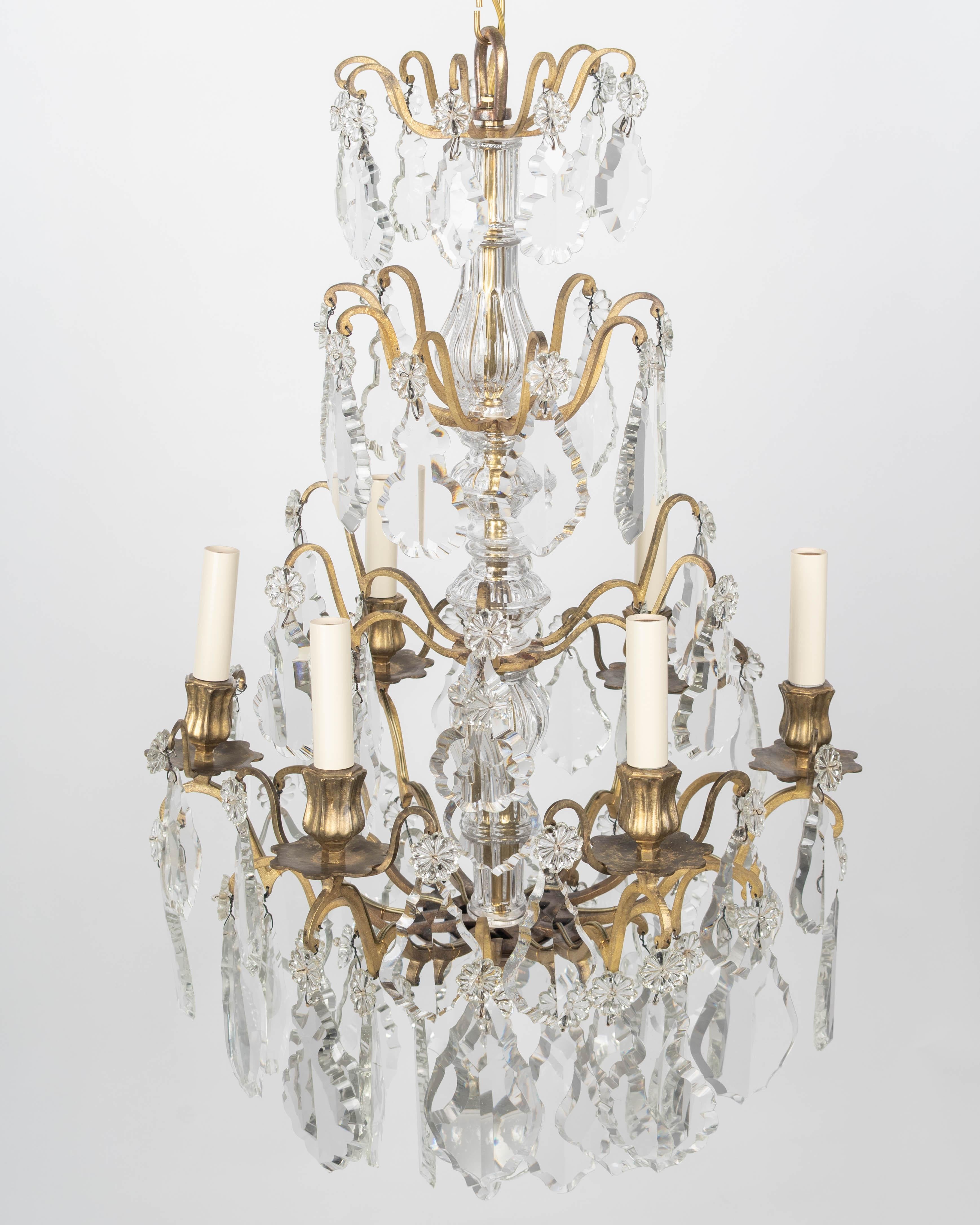 Lustre en cristal français de style Louis XV en vente 5