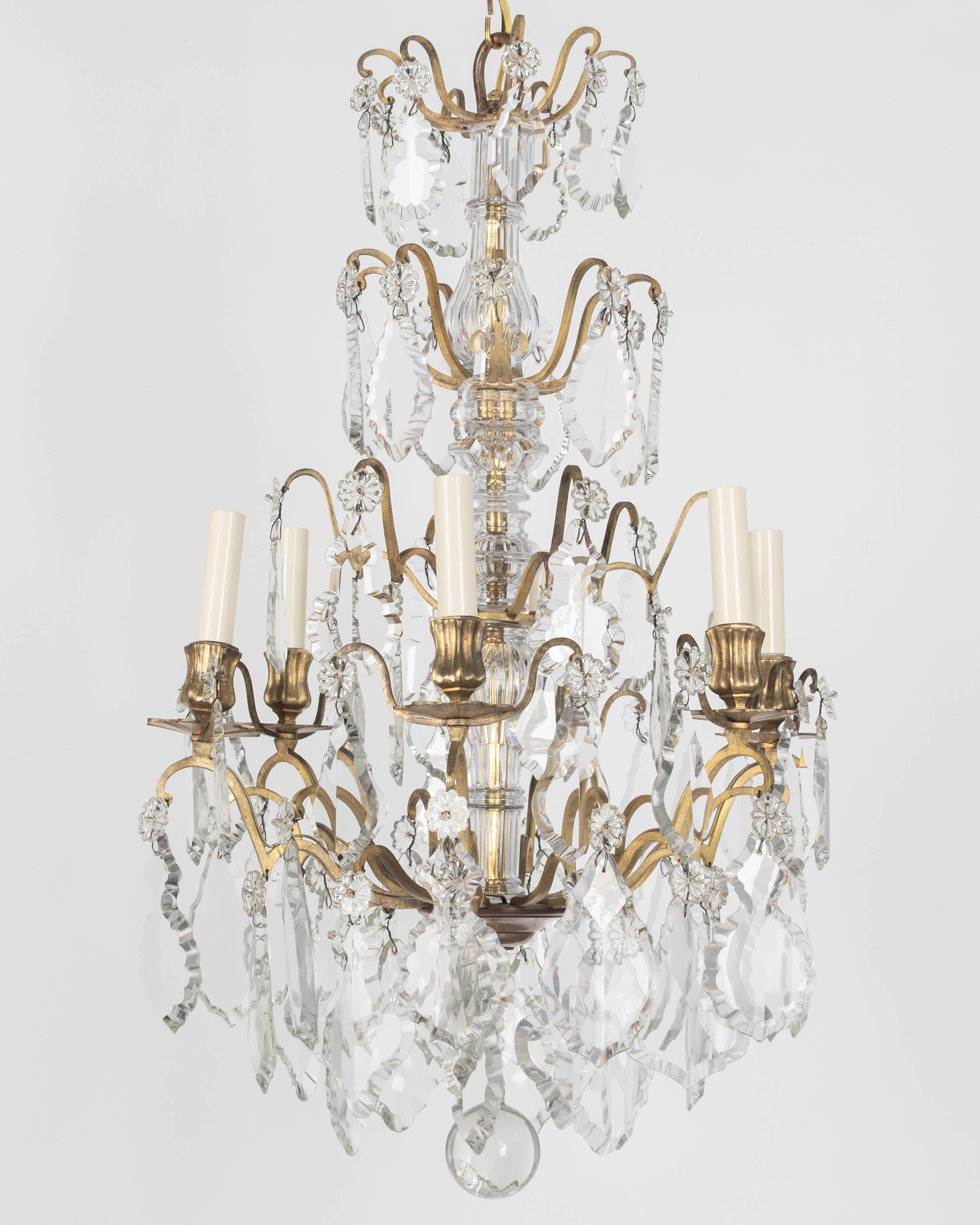 Lustre en cristal français de style Louis XV Bon état - En vente à Winter Park, FL
