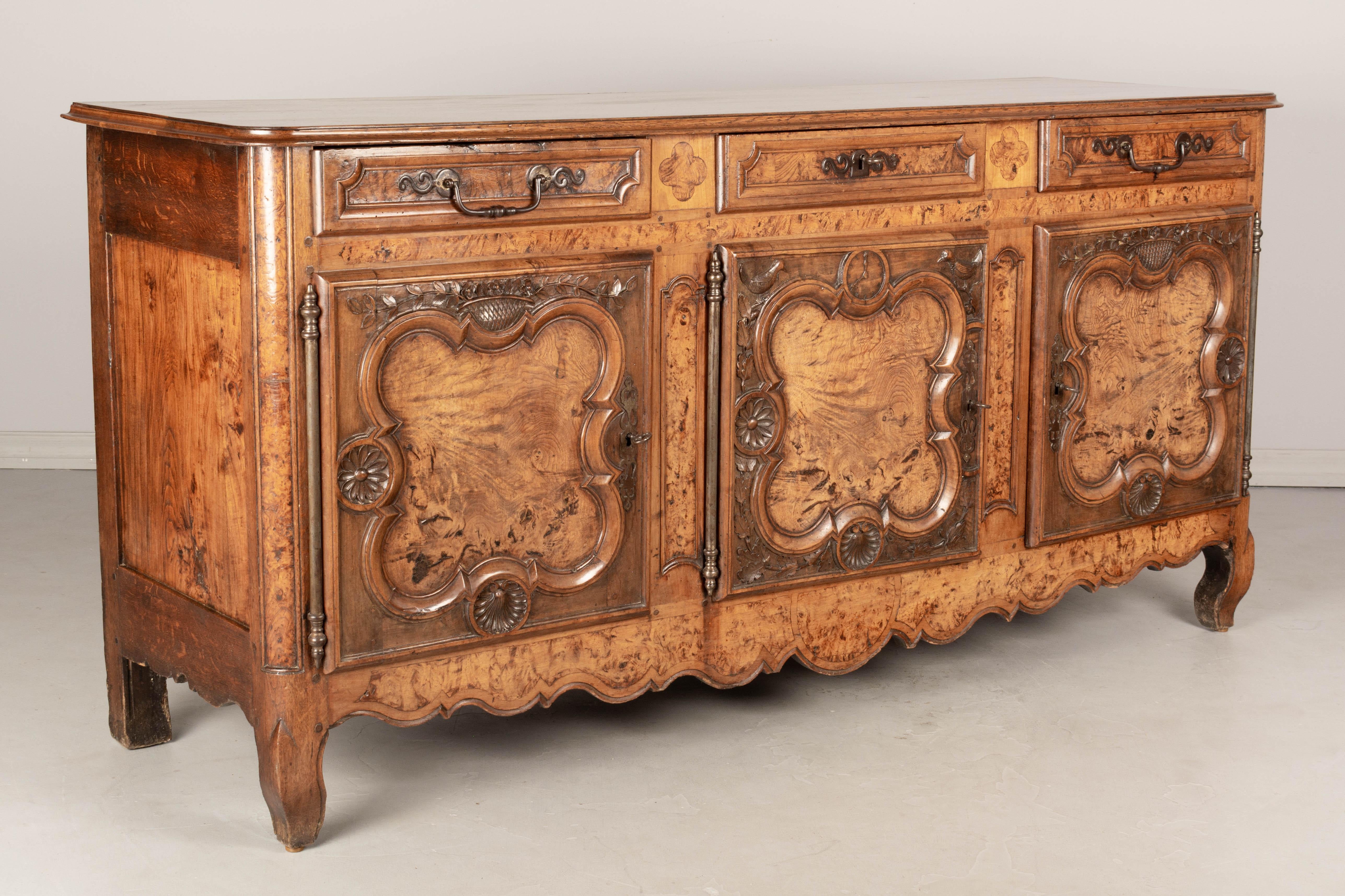 Louis XV Style French Enfilade or Sideboard In Good Condition In Winter Park, FL