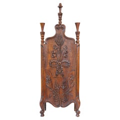 Louis XV Style French Farinerio Flour Box with Carved Floral Décor
