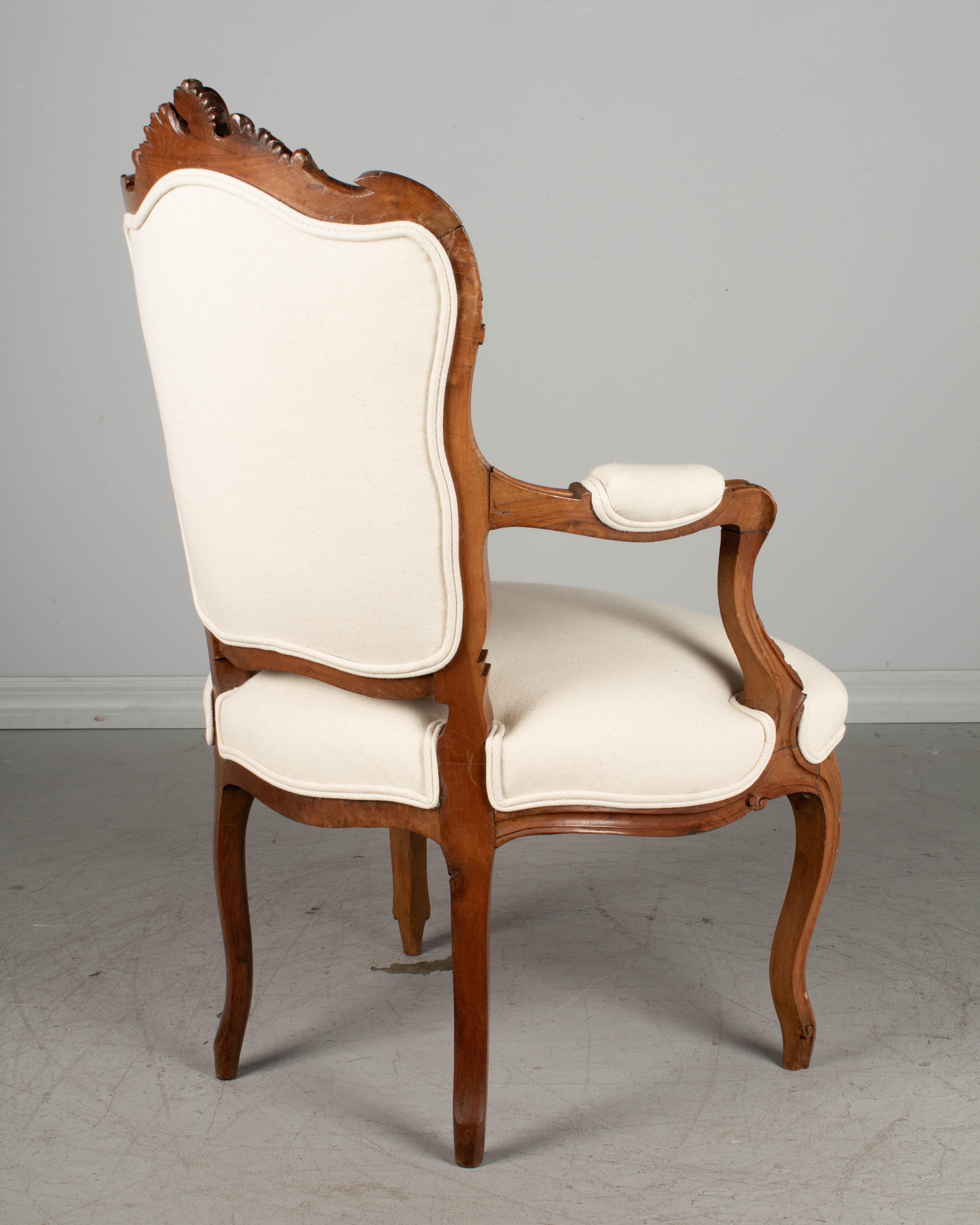Louis XV Style French Fauteuil Armchair 2