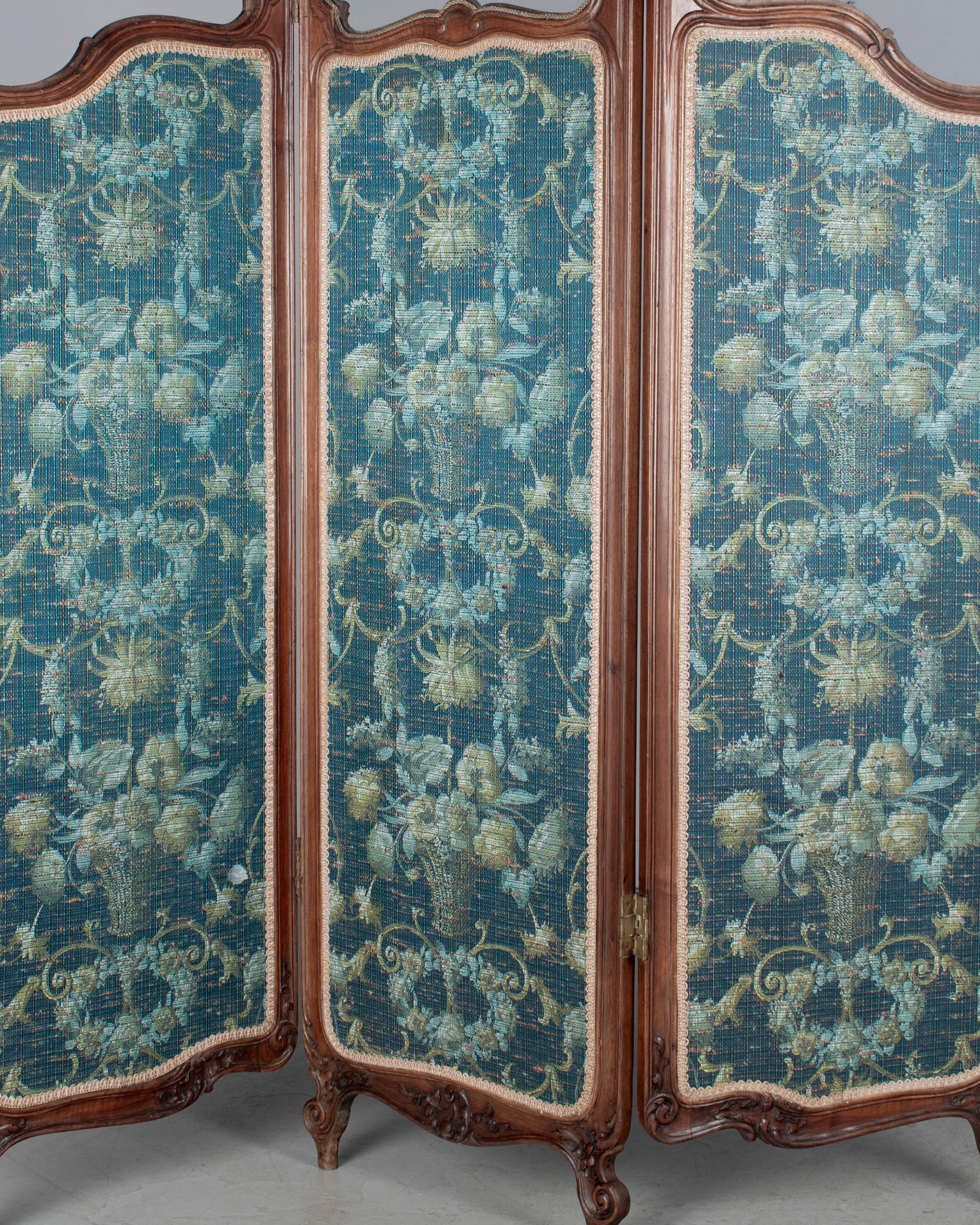 19th Century Louis XV Style French Folding Screen or Room Divider