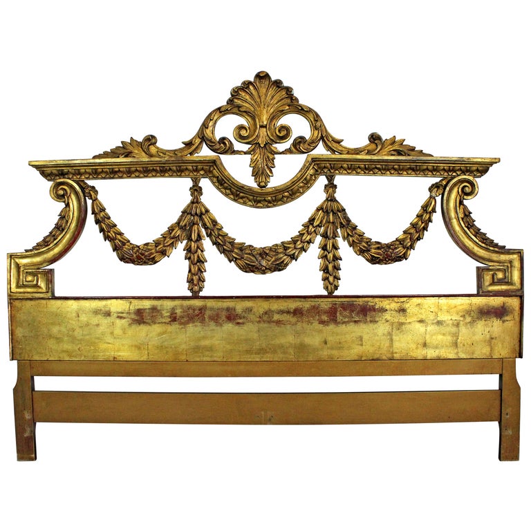 Louis Xv Style French Gold Gilt Carved, Antique French Style Headboard
