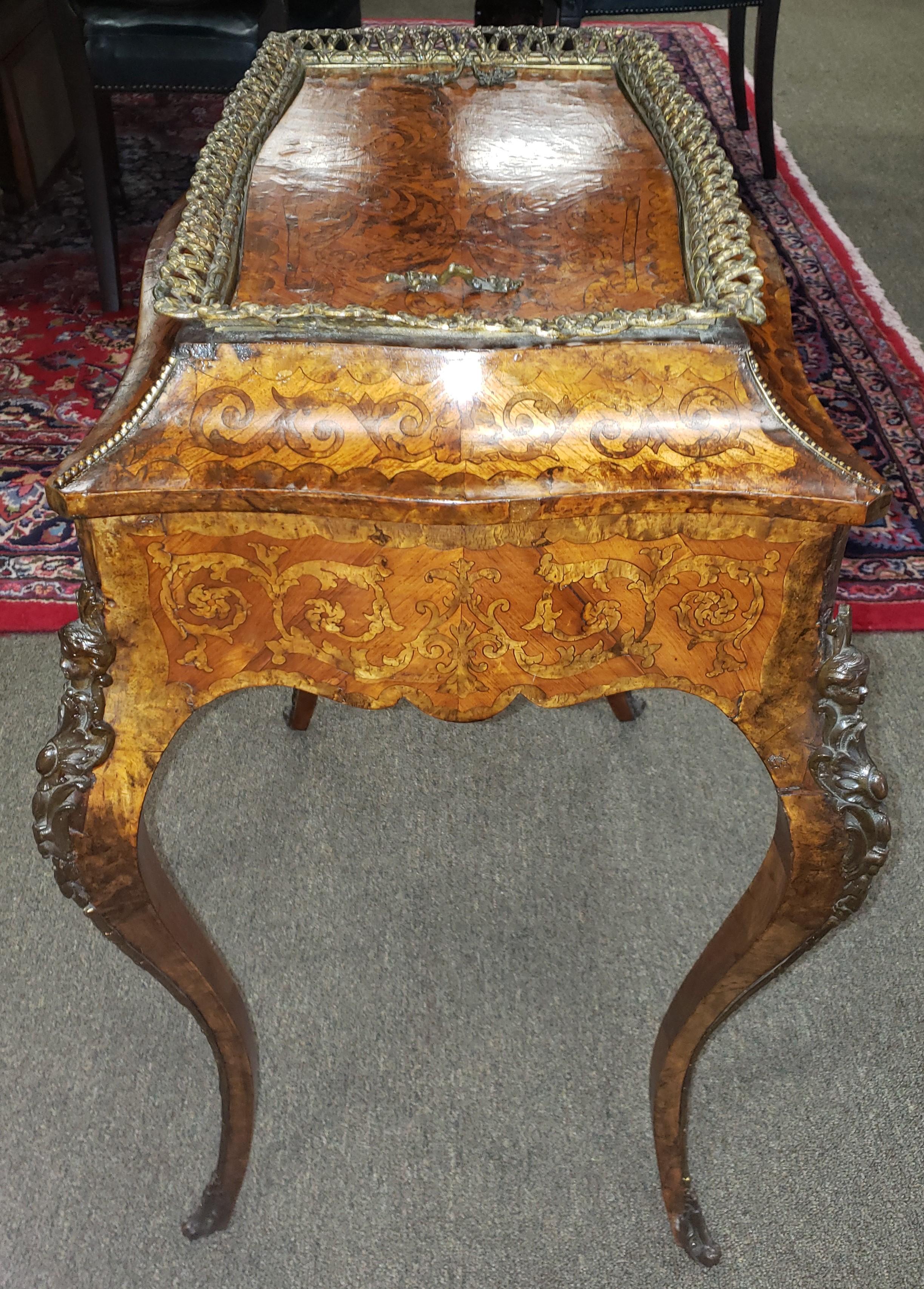 Louis XV Style French Kingwood and Amboyna Marquetry Jardinière 5