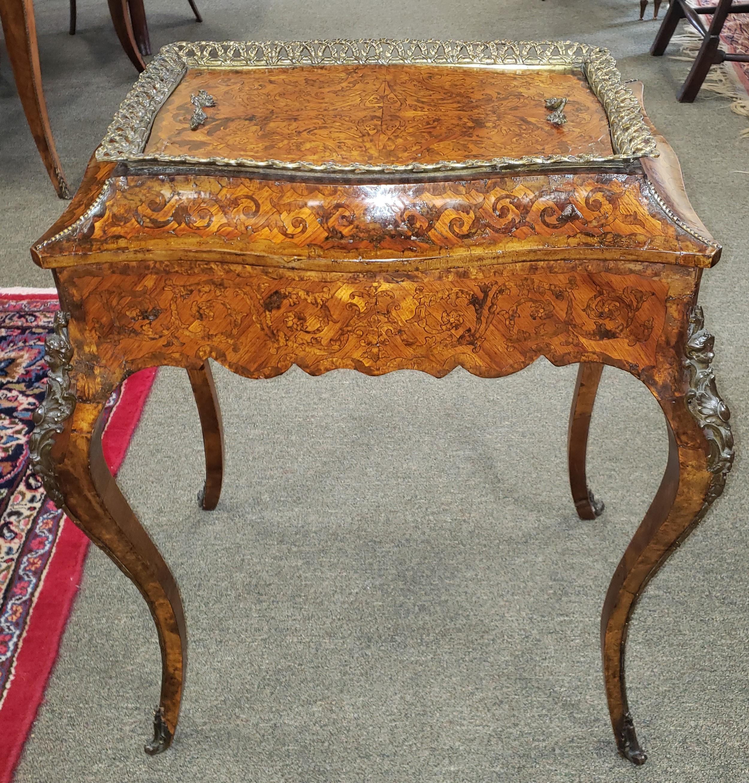 Louis XV Style French Kingwood and Amboyna Marquetry Jardinière 7