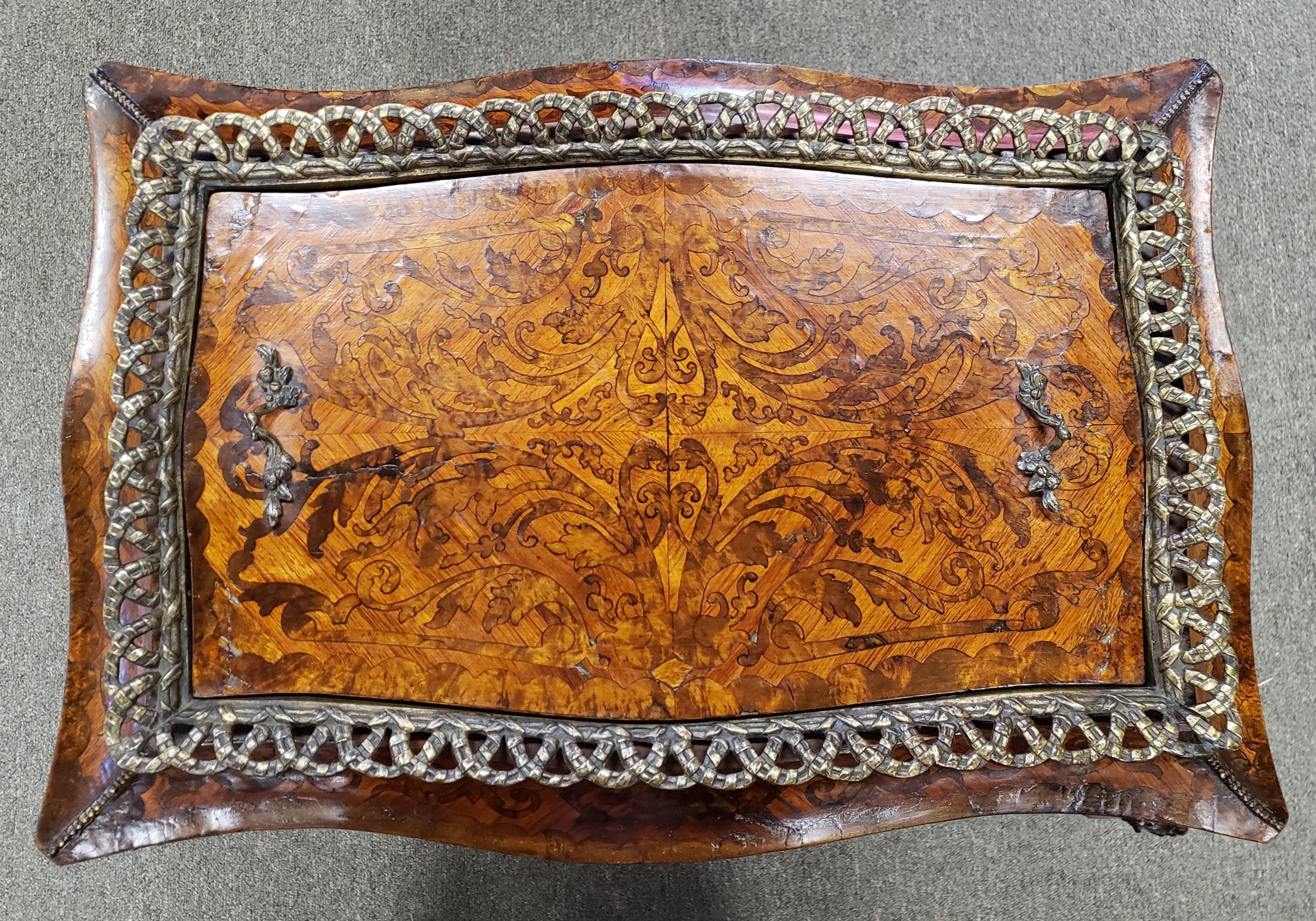 Louis XV Style French Kingwood and Amboyna Marquetry Jardinière 8